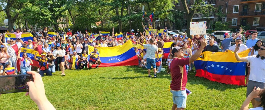 Cubanos en apoyo a Venezuela