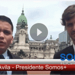 Eliécer Ávila conversa con Federico Pinedo, Presidente Provisional del Senado, Argentina