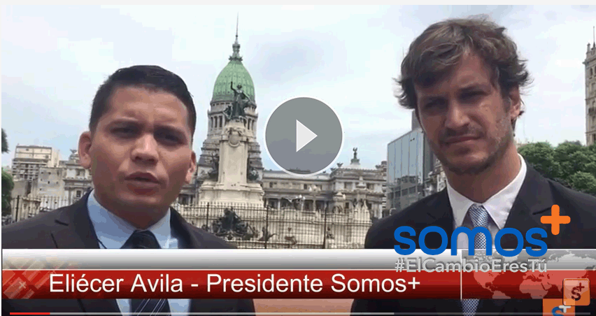 Eliécer Ávila conversa con Federico Pinedo, Presidente Provisional del Senado, Argentina
