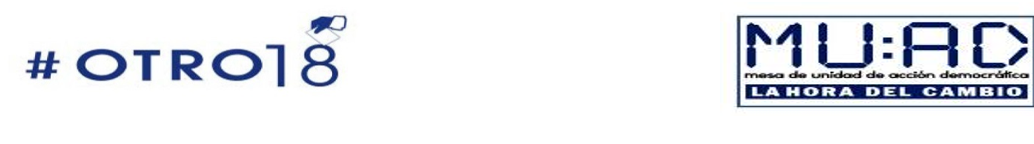 Convocatoria Lista Candidatos(as) #Otro18