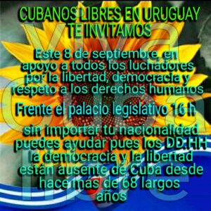 Uruguay en coordinación Somos+, Acciones x la Democracia allí; contacto: uruguay@somosmascuba.com