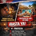 #Madrid. Protesta contra Podemos.